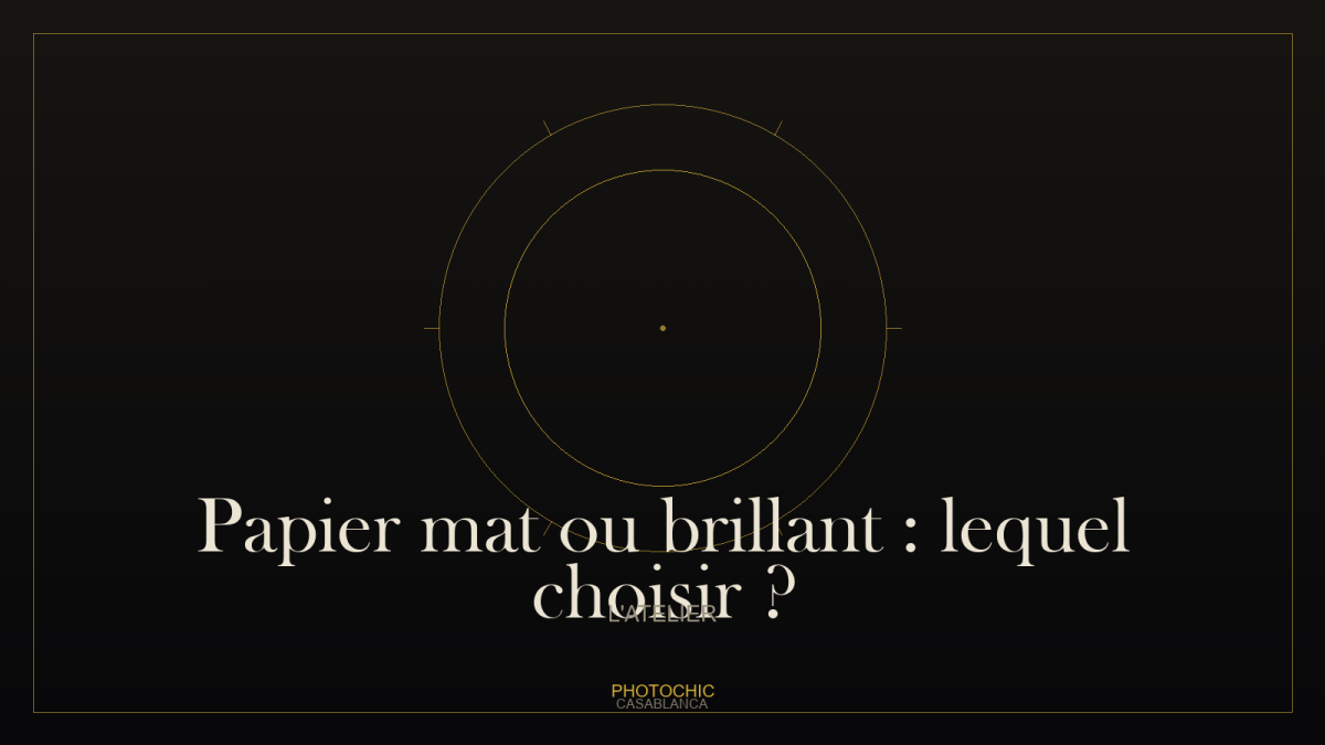 Papier mat ou brillant : lequel choisir ?